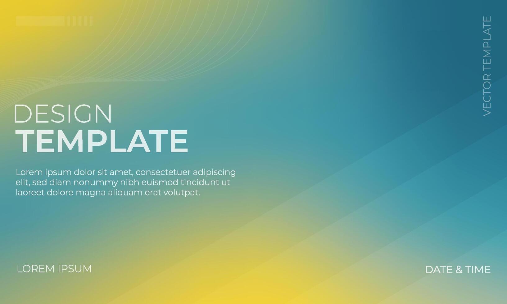 Stylish Blue Yellow Teal Gradient Background Design vector