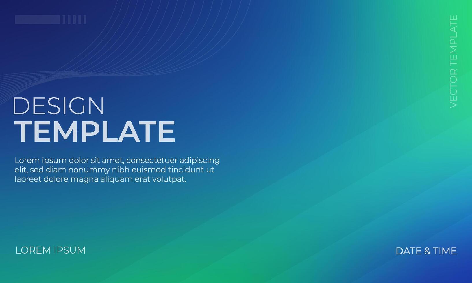 Beautiful Green and Indigo Gradient Background Art vector