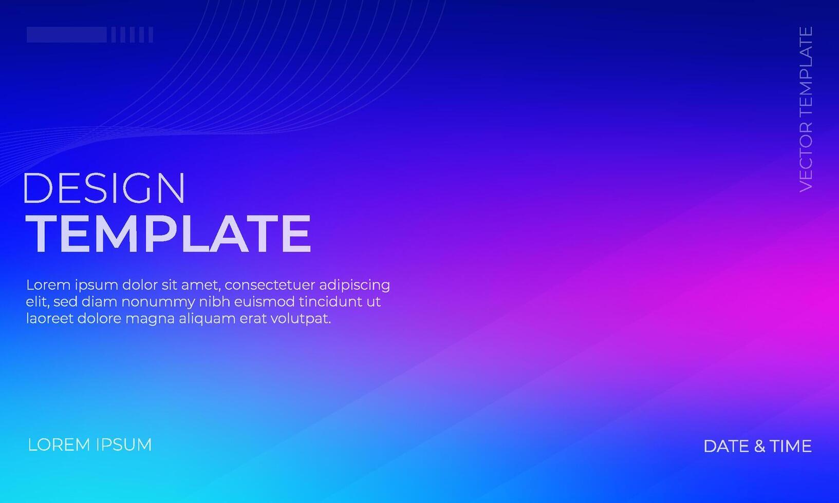 Dynamic Blue Magenta and Navy Gradient Background Illustration vector