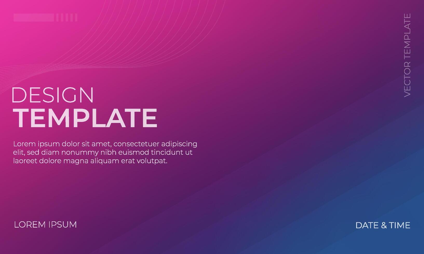 Sleek Blue Magenta and Navy Gradient Background Design vector