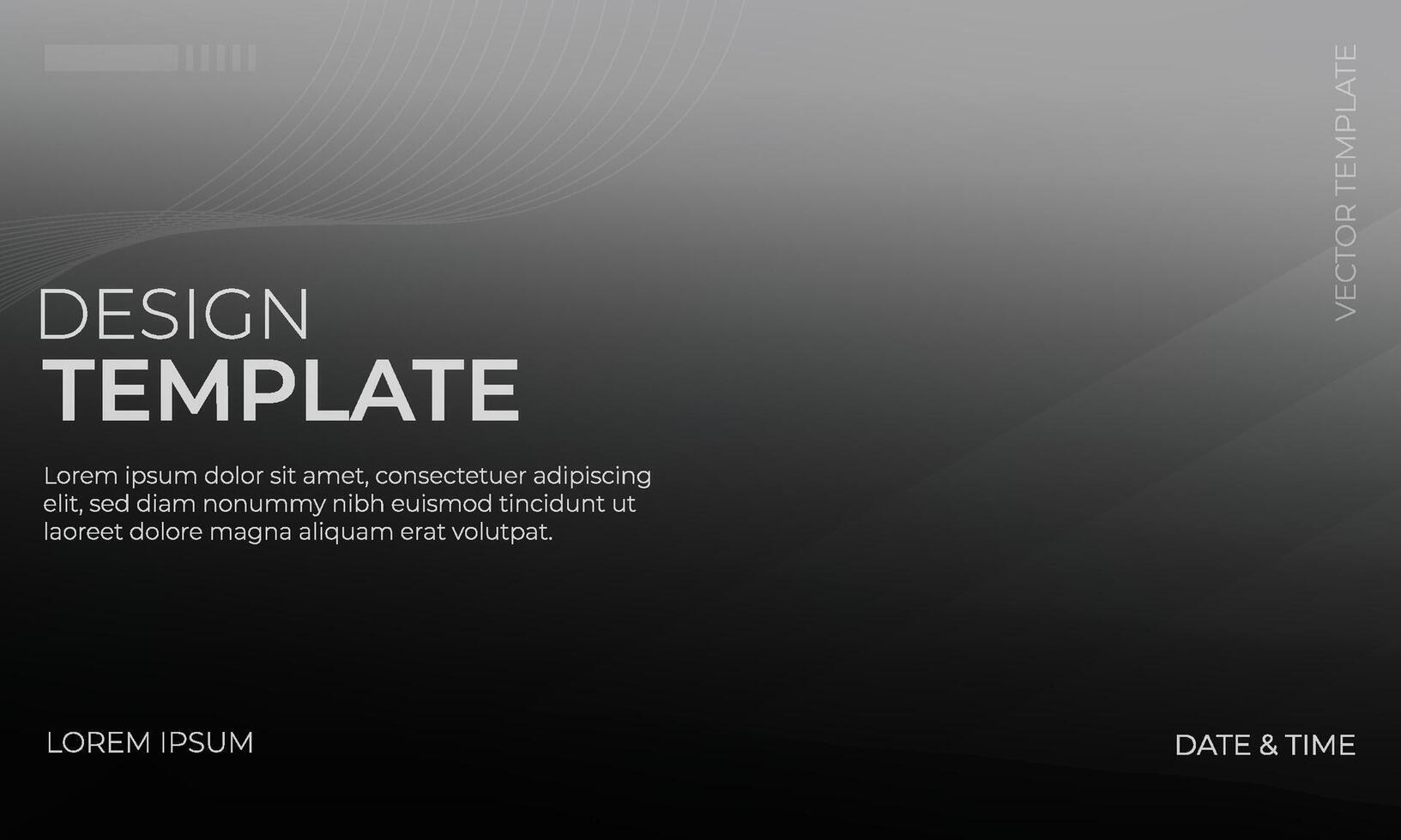 Minimalist Black and White Gradient Background Art vector