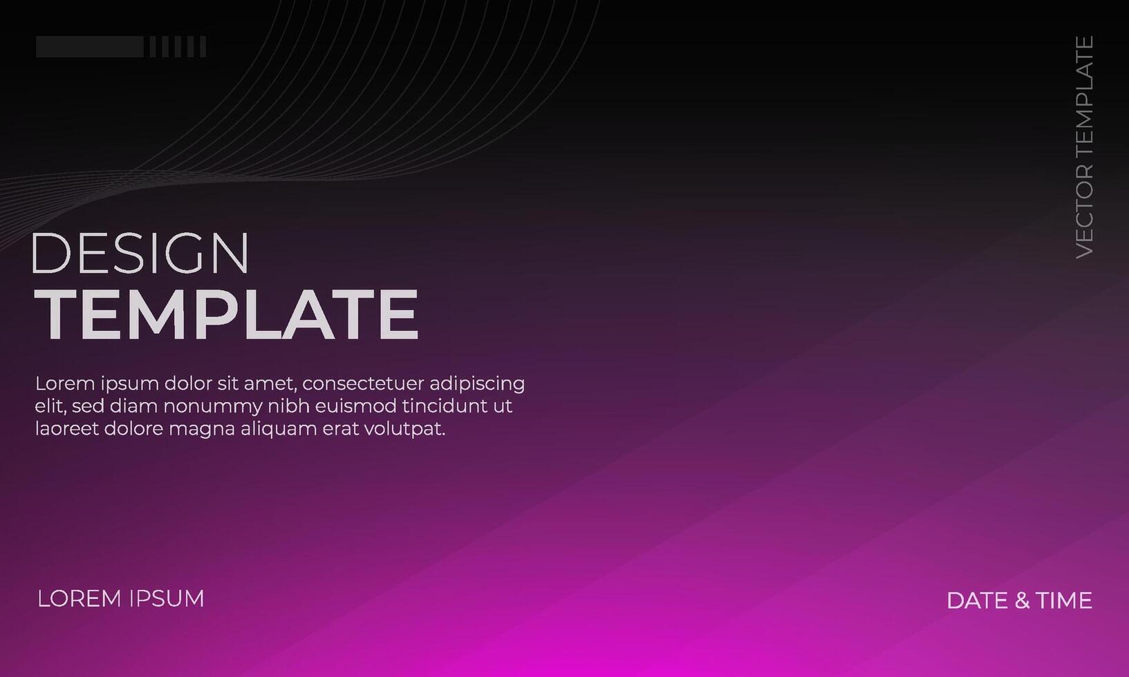 Stunning Black Purple Magenta Gradient Background Illustration vector