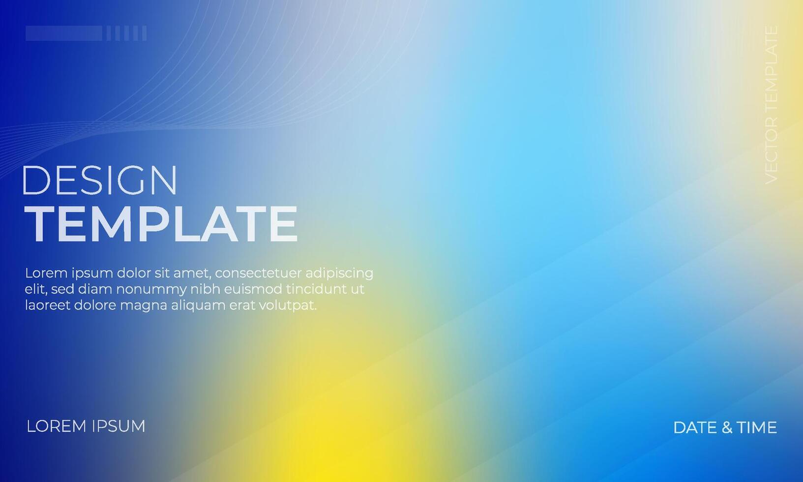 Trendy Blue Yellow and Gray Gradient Background Artwork vector