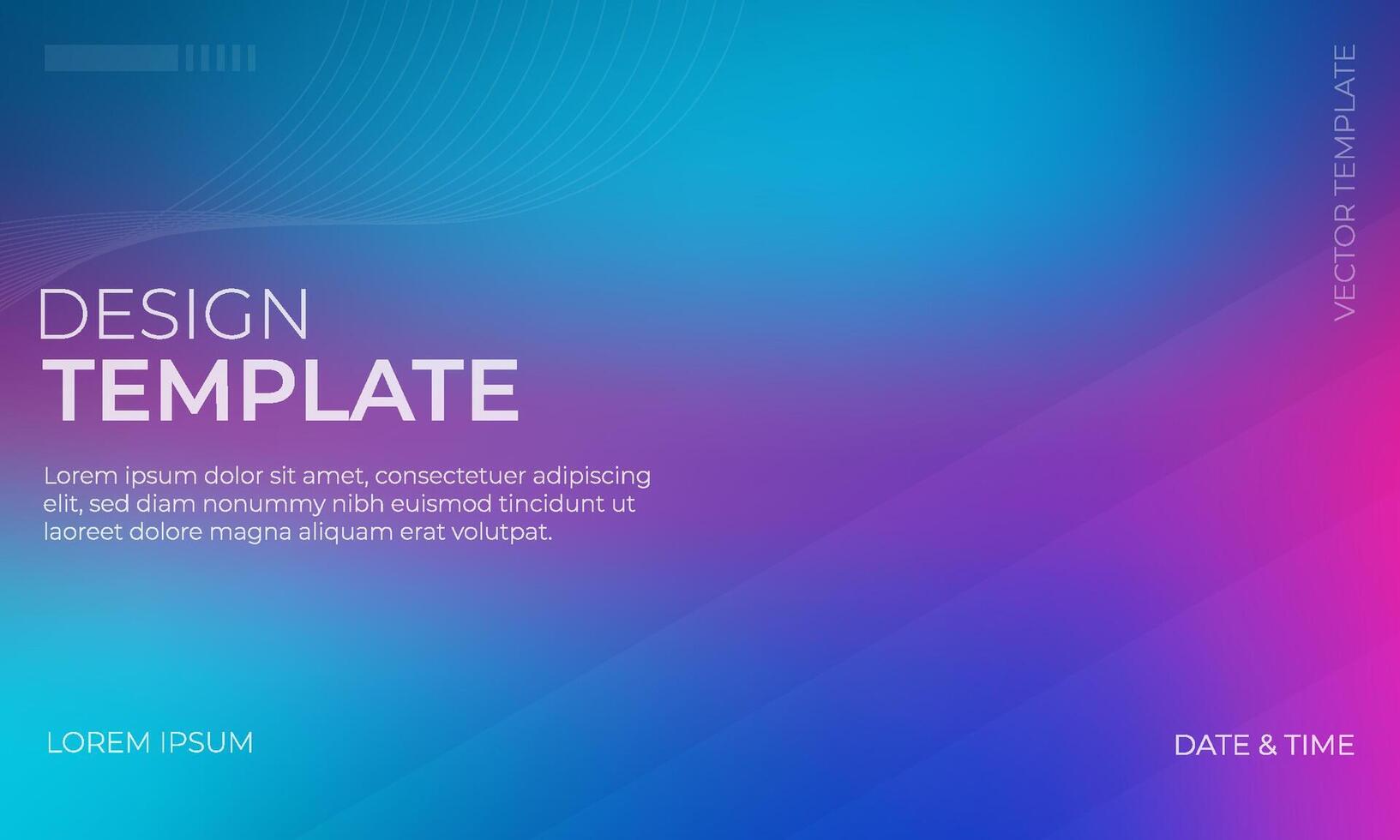 Blue Teal and Magenta Gradient Background for Design Projects vector