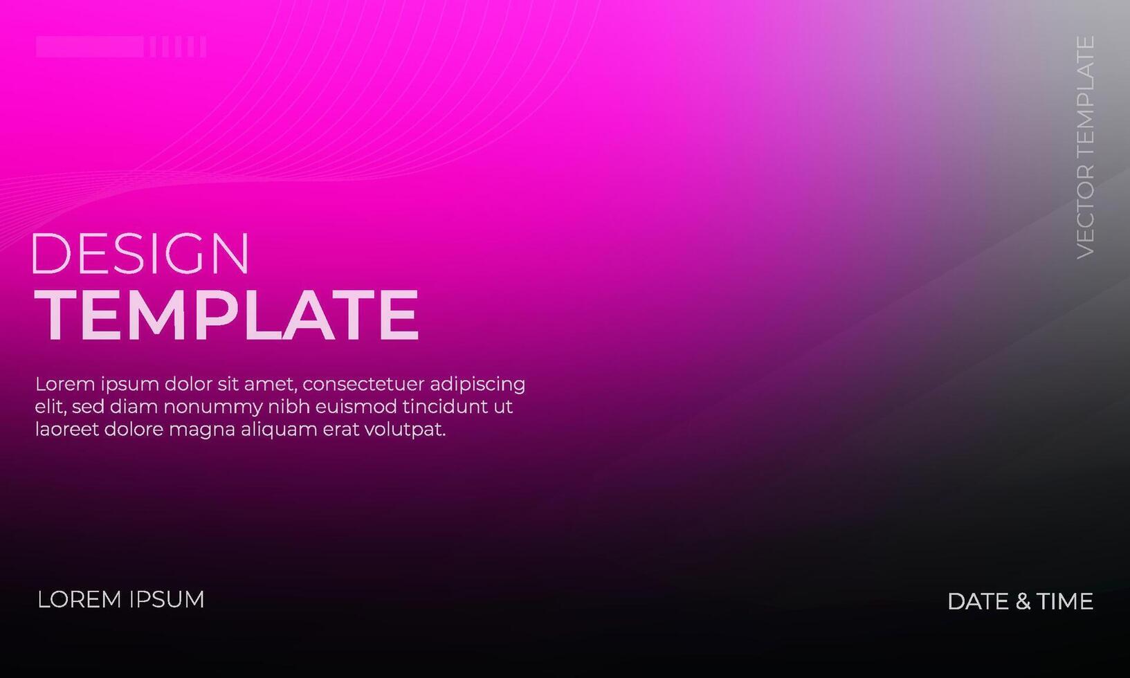 Vibrant Magenta and Black Gray Gradient Background Artwork vector