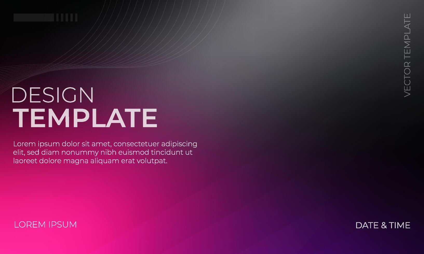 Dynamic Magenta and Black Gray Gradient Background Illustration vector