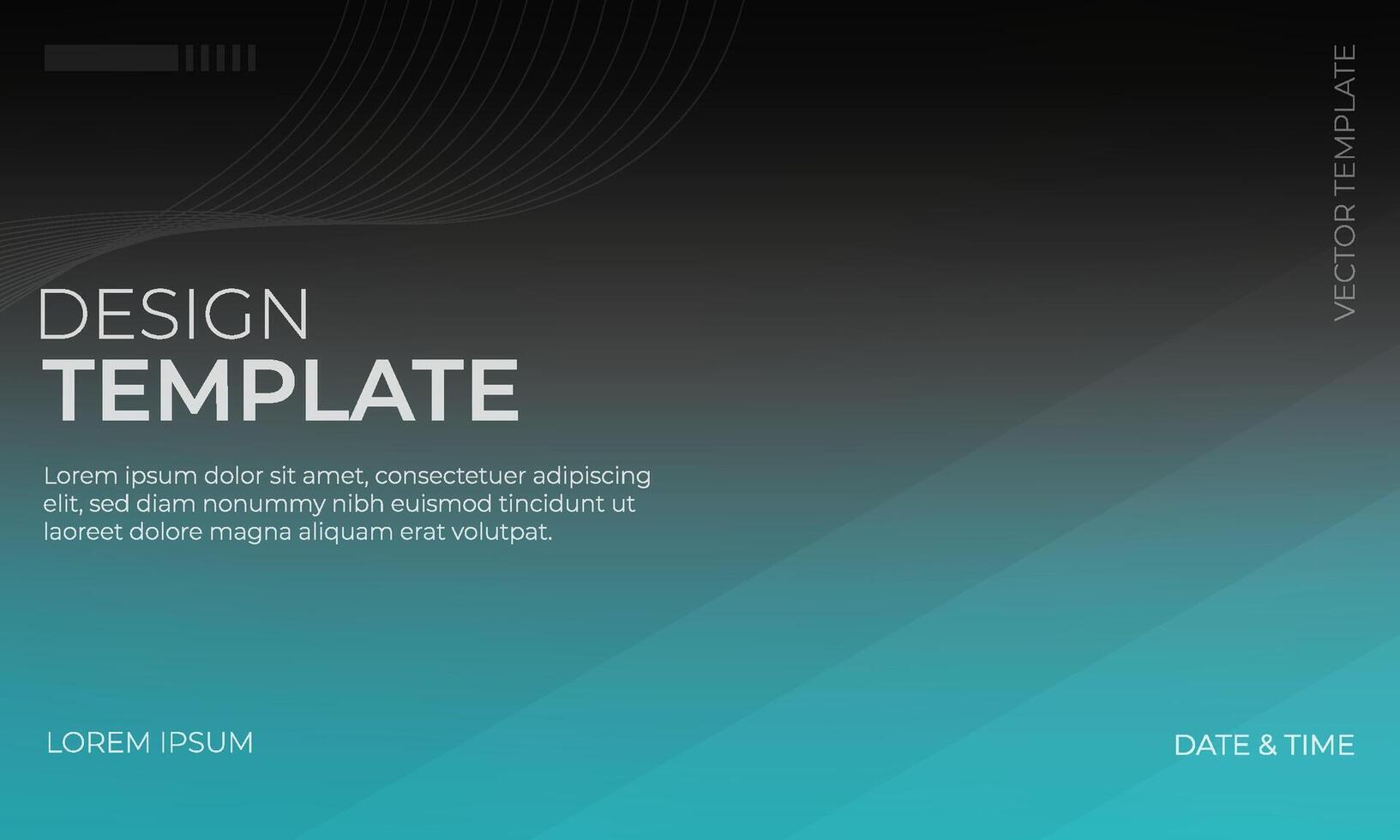 Chic Black White and Cyan Gradient Background vector