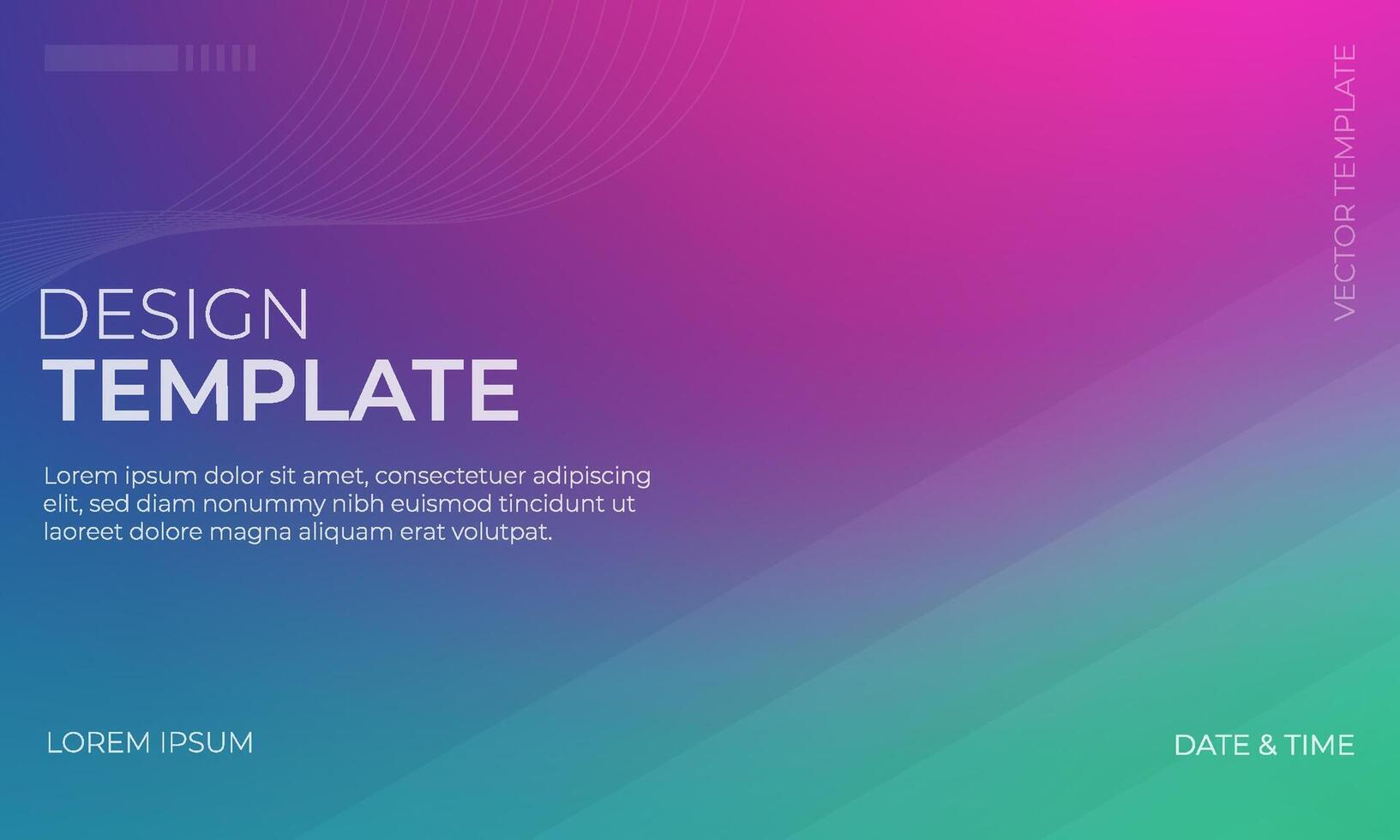 Abstract Blue Green Magenta Gradient Background Design vector