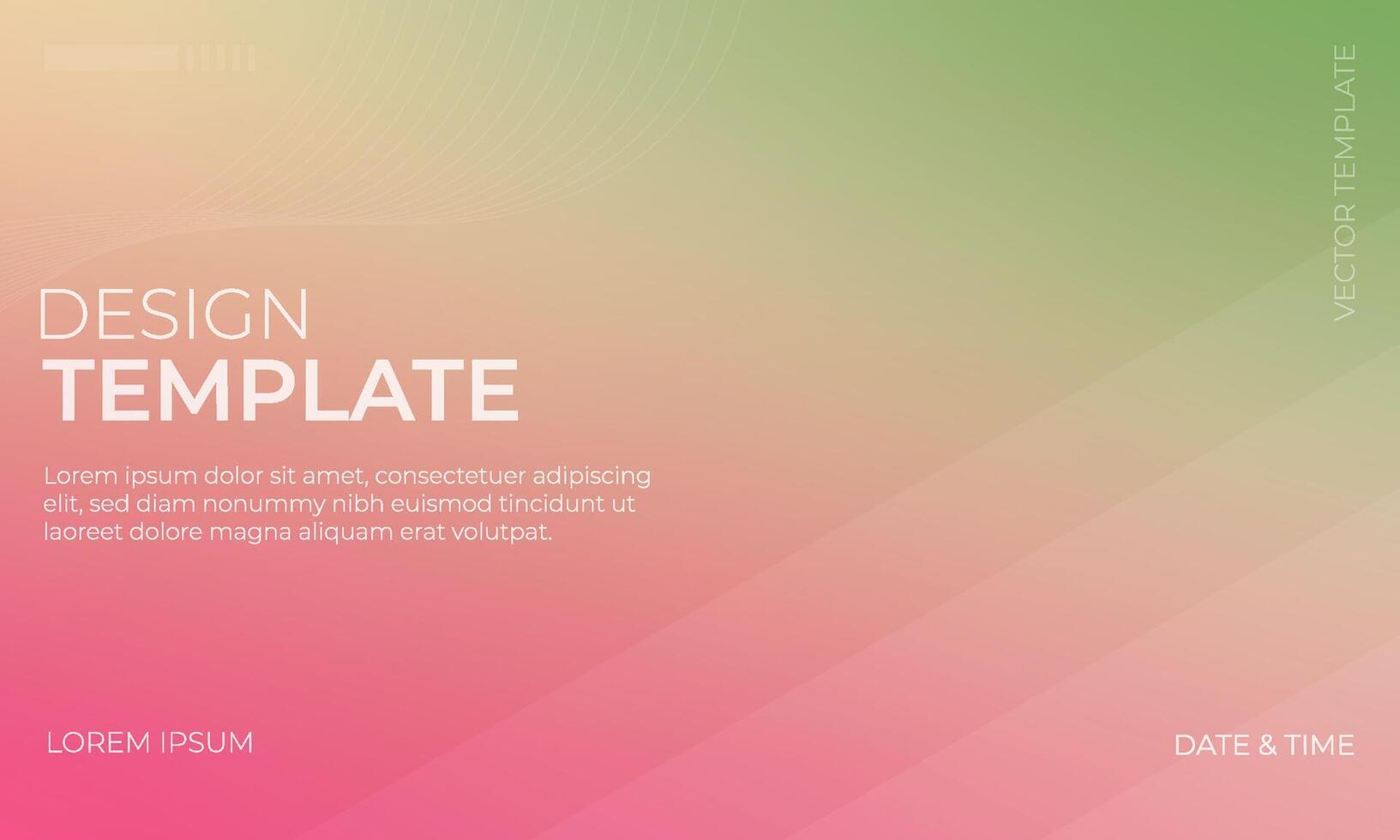 Luxurious Green Pink and Gold Gradient Background Collection vector