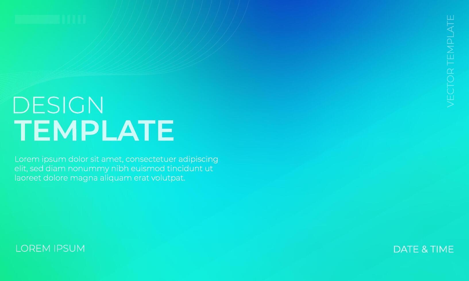 Abstract Green Cyan and Turquoise Gradient Background Design vector