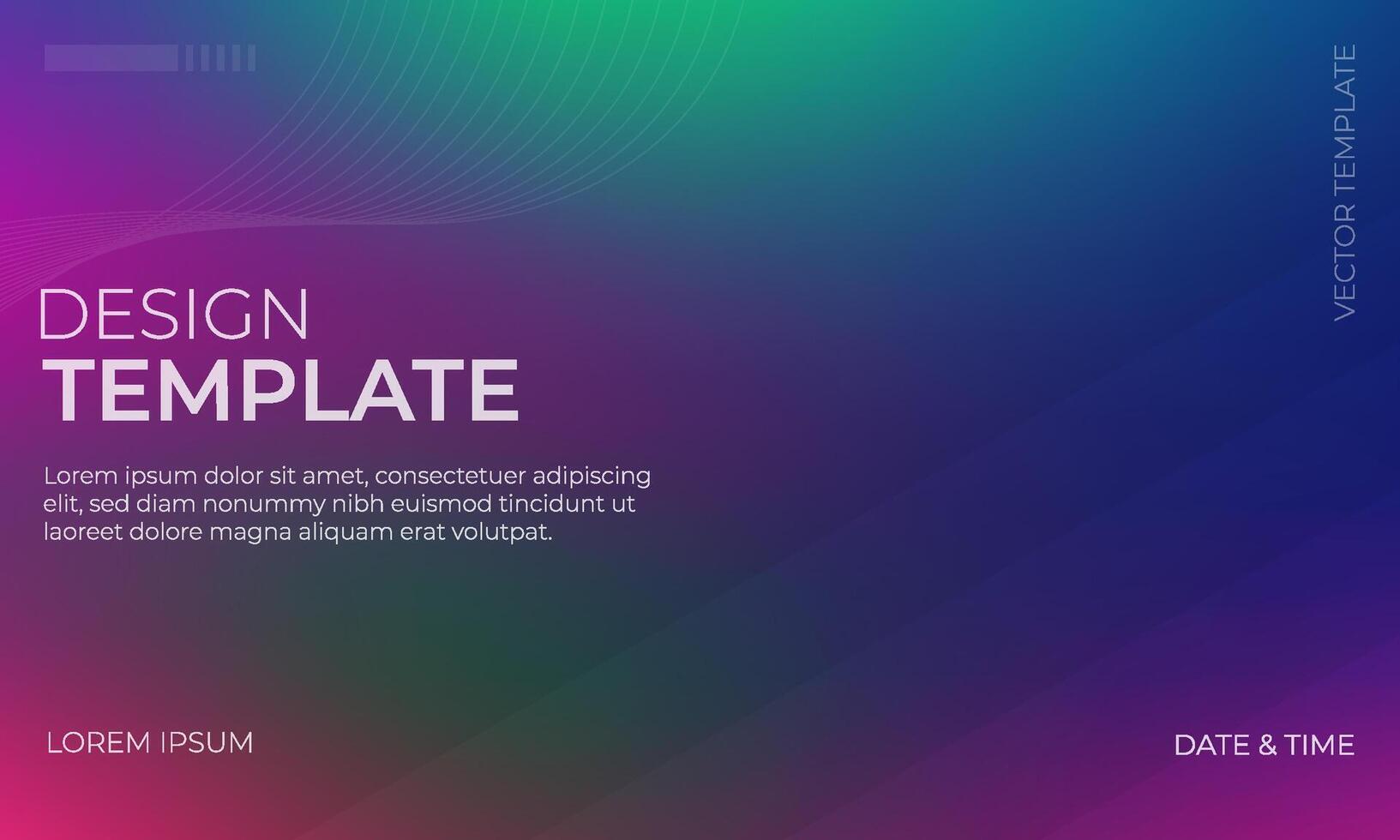 Vibrant Green Magenta Navy Gradient Background vector