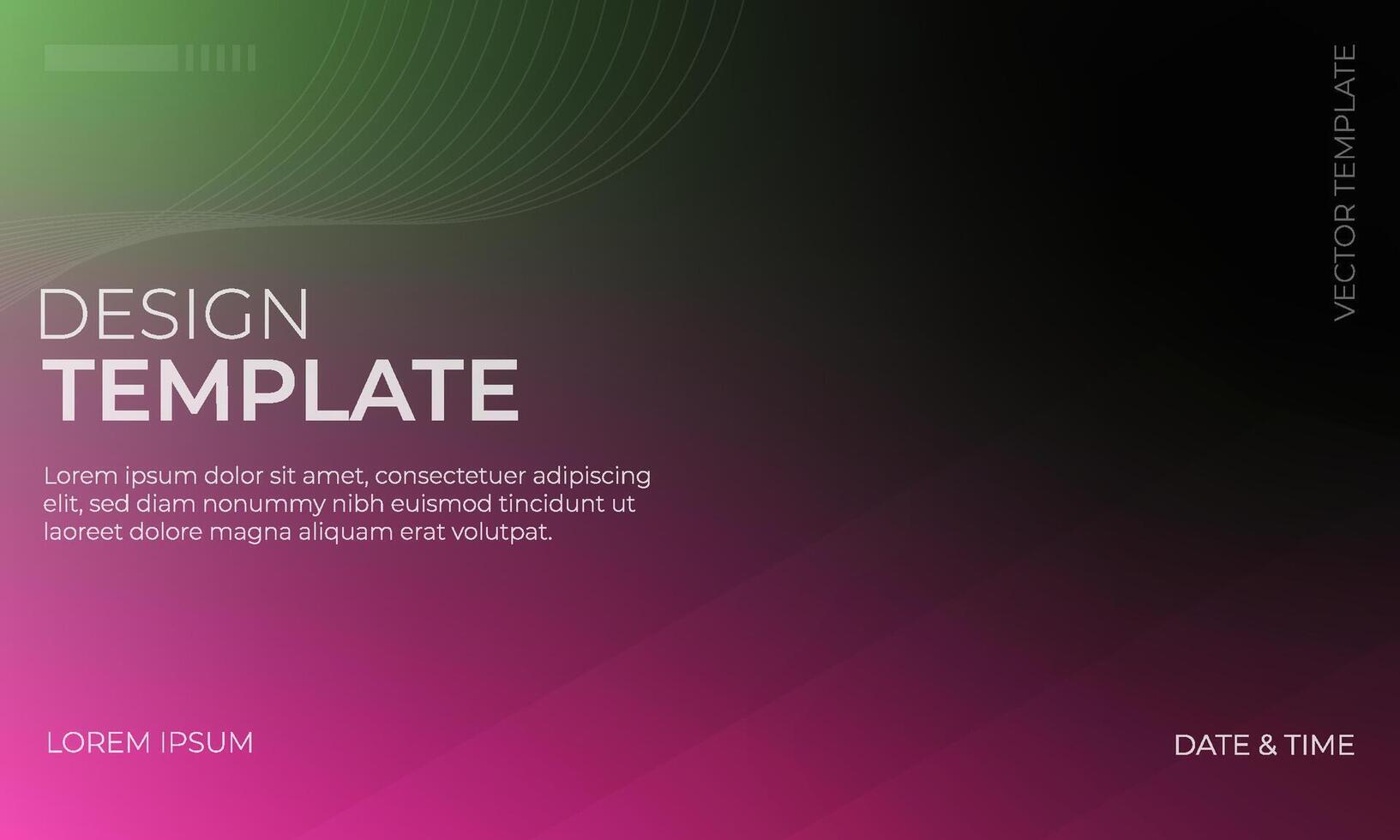 Green Black Magenta Gradient Background for Stylish Creations vector