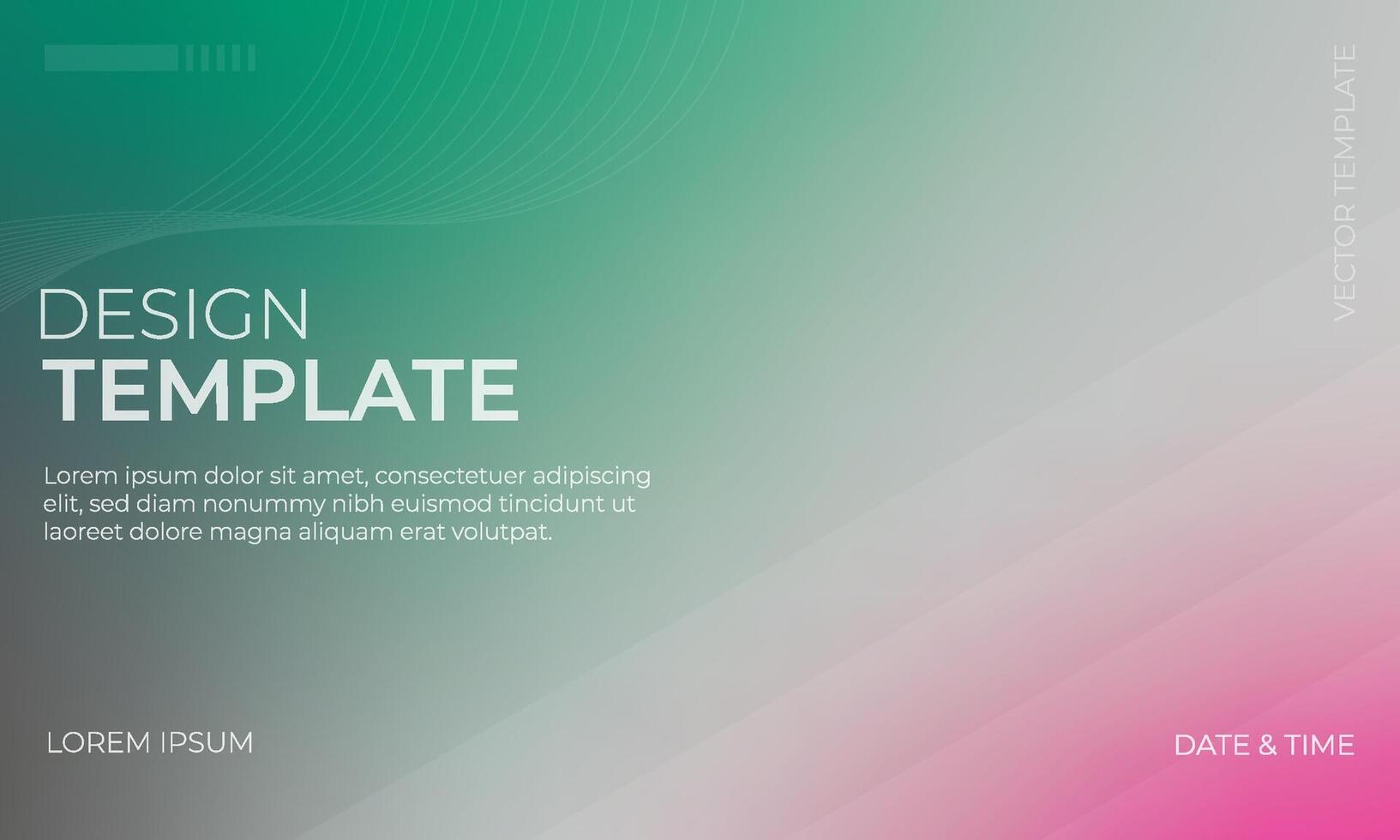 Elegant Green Gray and Magenta Gradient Background vector