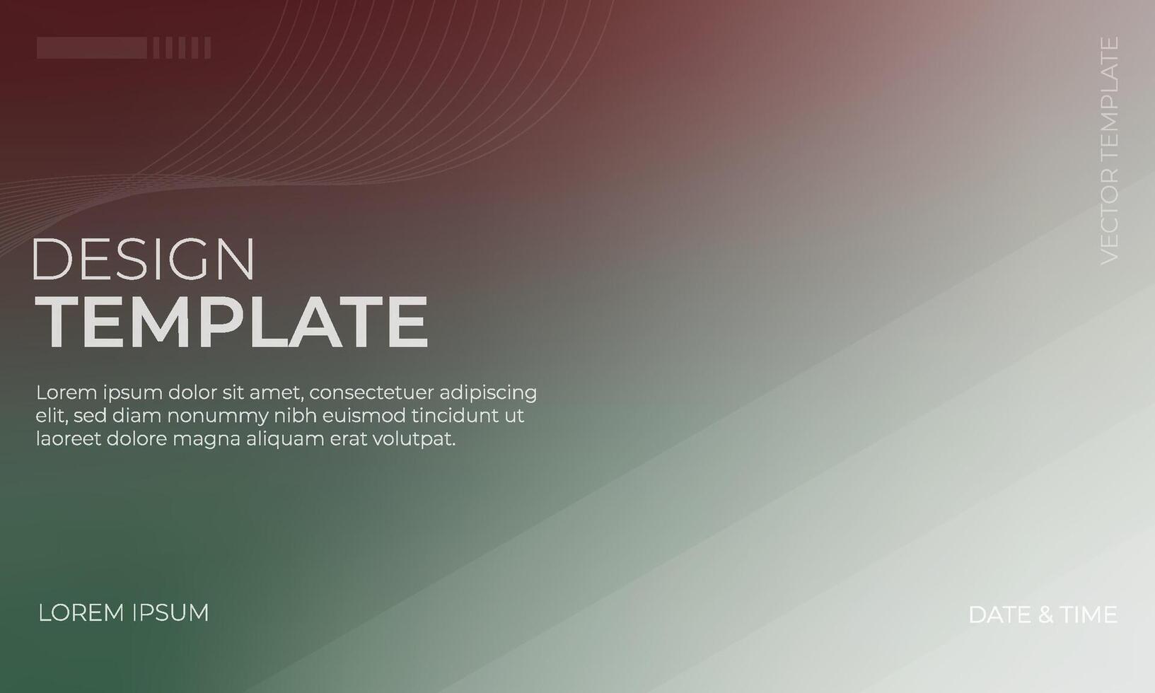 Sophisticated Maroon Green and Gray Gradient Art vector