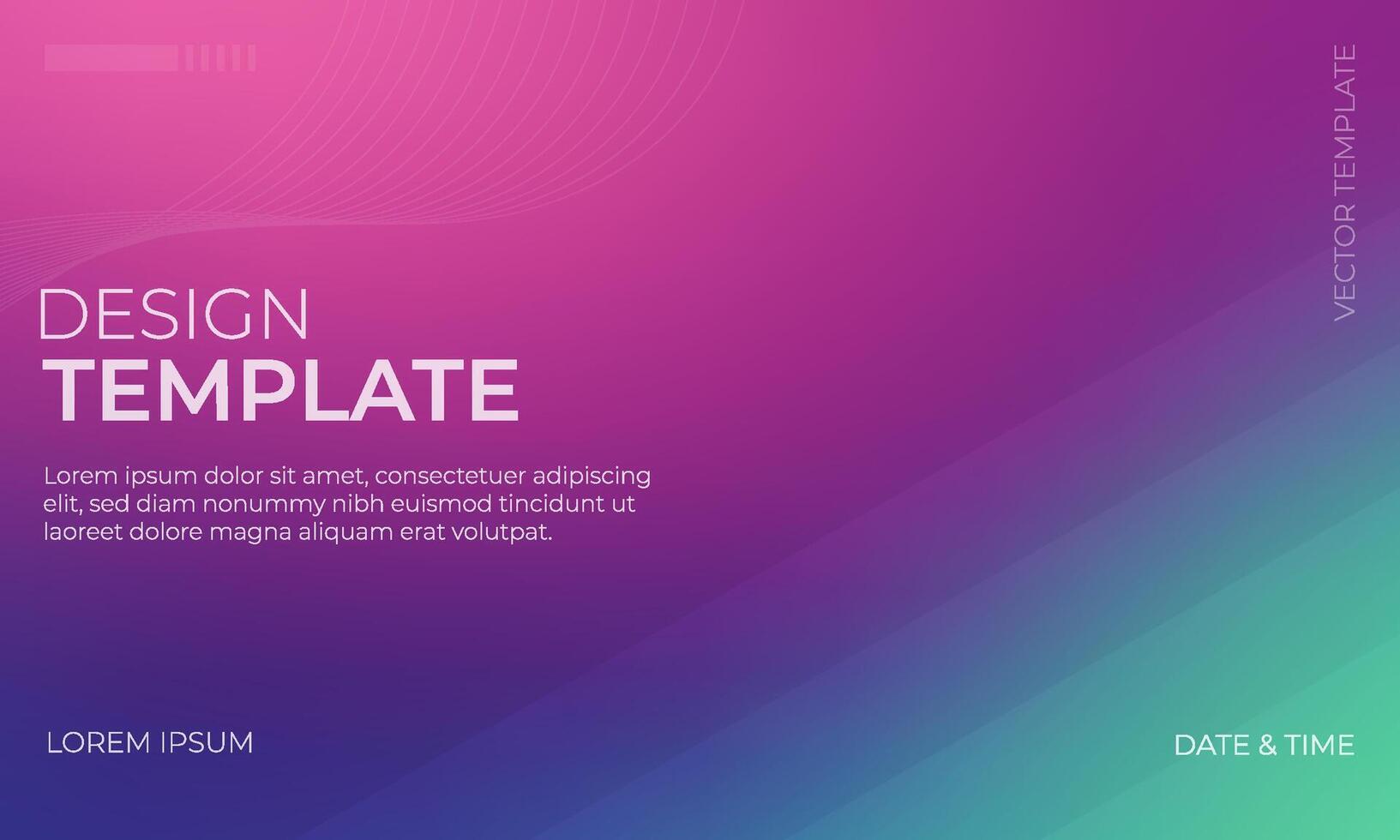 Colorful Green Magenta Indigo Gradient Background Pattern vector
