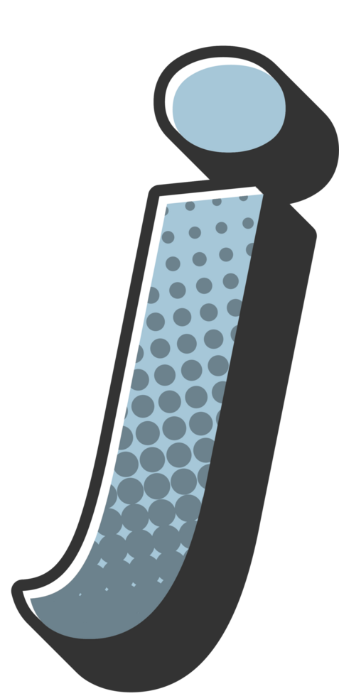 Comic Halftone Alphabet Letter and Number png