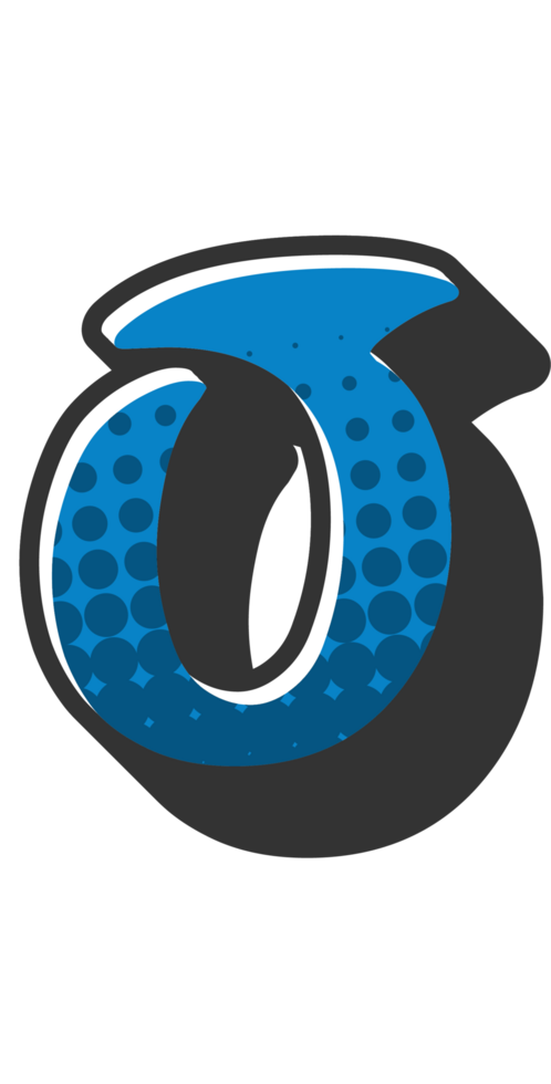 Comic Halftone Alphabet Letter and Number png
