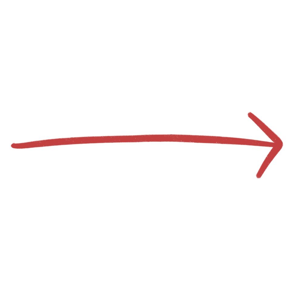 Red Arrow Line Sketch Arrow Line Element png