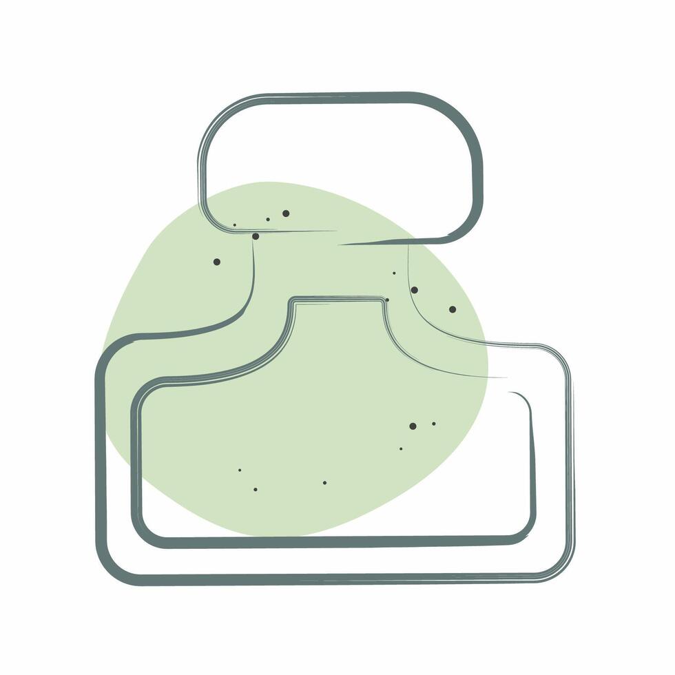 Icon Perfume. related to Woman Day symbol. Color Spot Style. simple design illustration vector