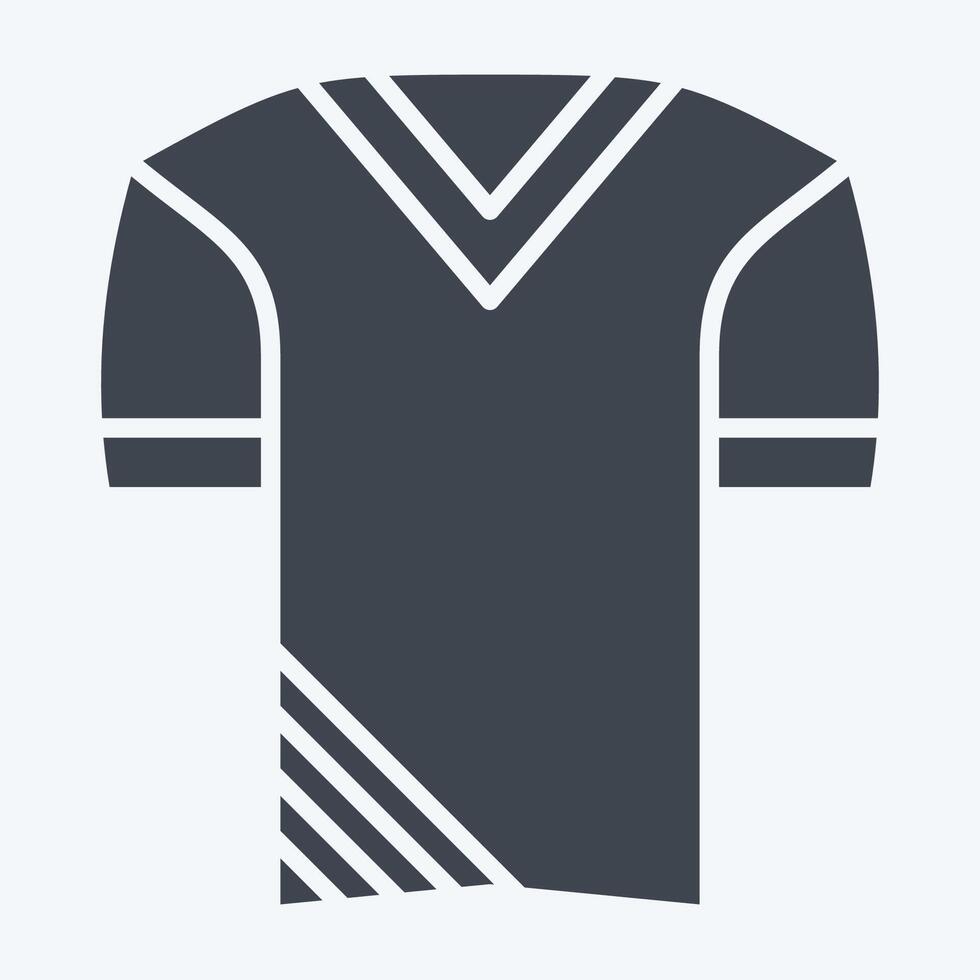 icono uniforme. relacionado a fútbol americano símbolo. glifo estilo. sencillo diseño ilustración vector