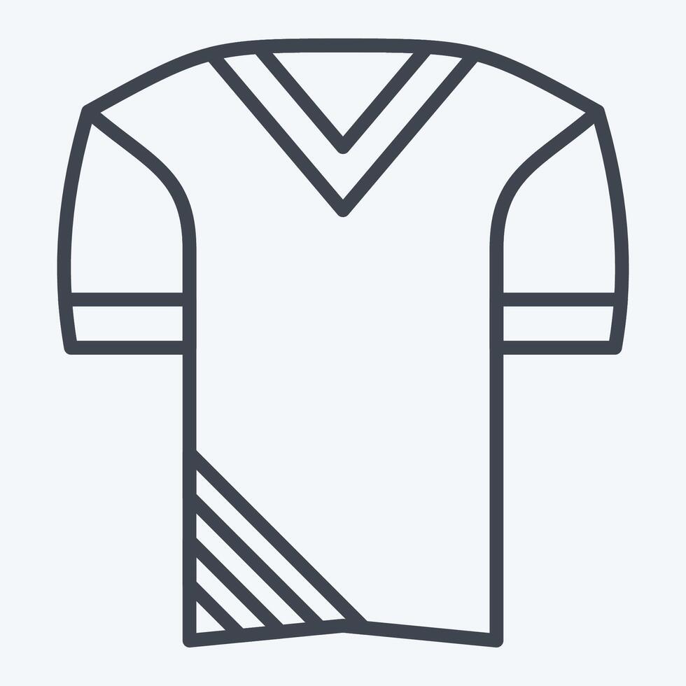 icono uniforme. relacionado a fútbol americano símbolo. línea estilo. sencillo diseño ilustración vector