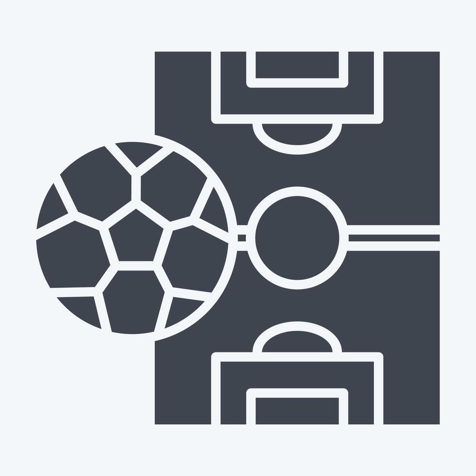 Icon Sport Field. related to Football symbol. glyph style. simple design illustration vector