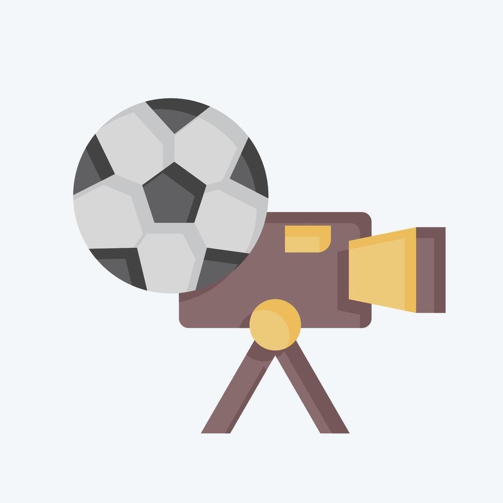 Icon Live. related to Football symbol. flat style. simple design illustration vector