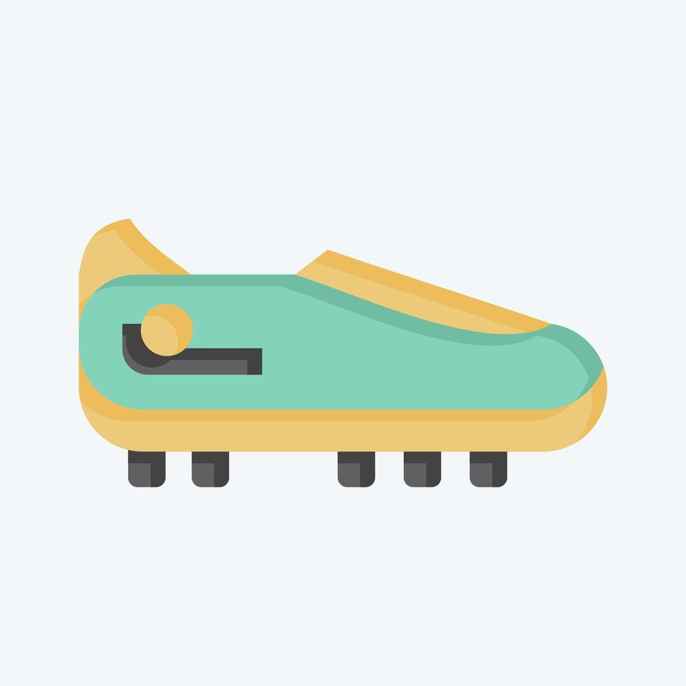 icono zapatos. relacionado a fútbol americano símbolo. plano estilo. sencillo diseño ilustración vector