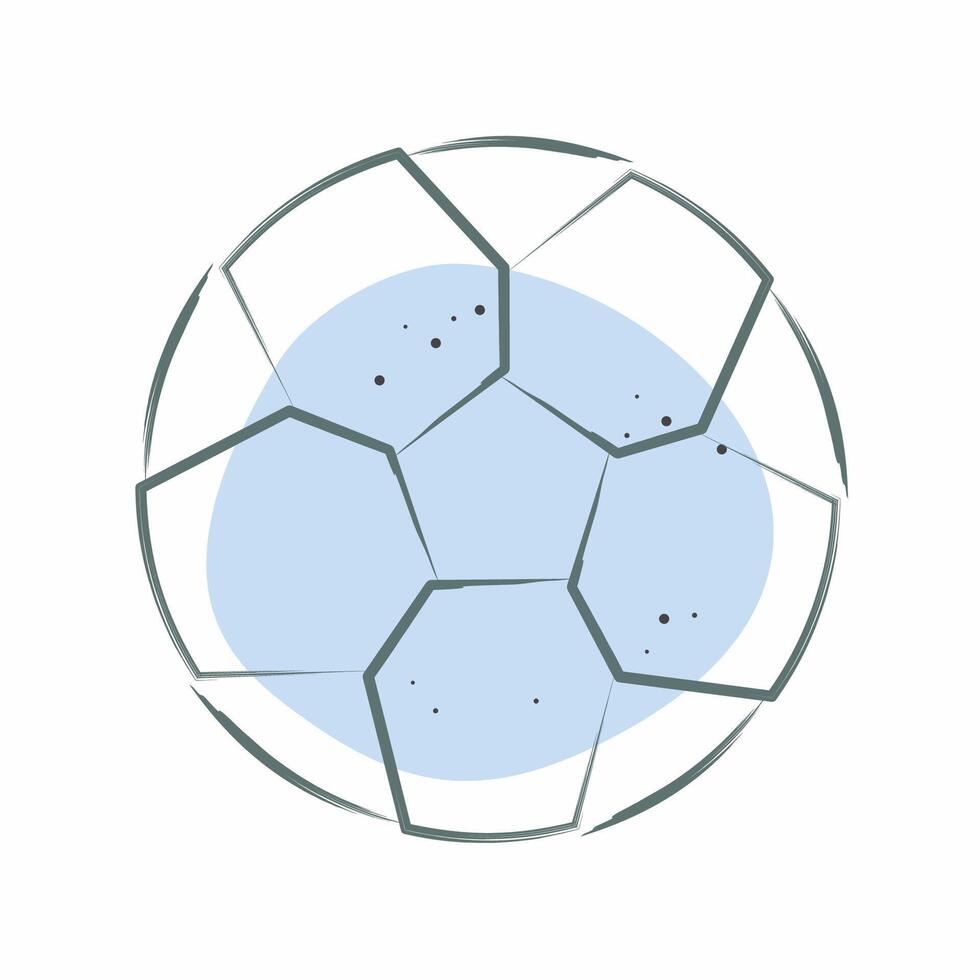 Icon Football. related to Football symbol. Color Spot Style. simple design illustration vector