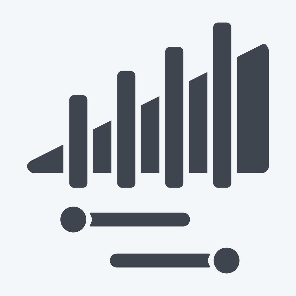 Icon Xylophone. related to Parade symbol. glyph style. simple design illustration vector