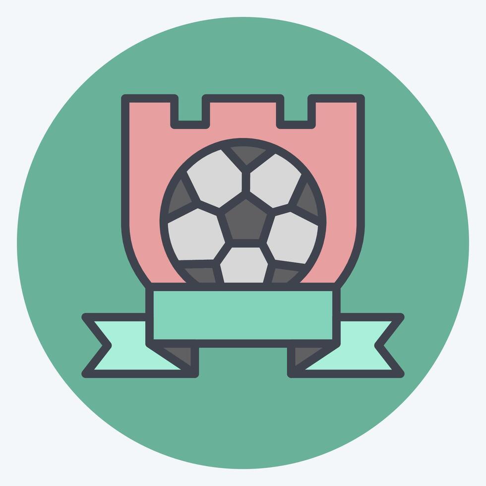 icono símbolo equipo. relacionado a fútbol americano símbolo. color compañero estilo. sencillo diseño ilustración vector