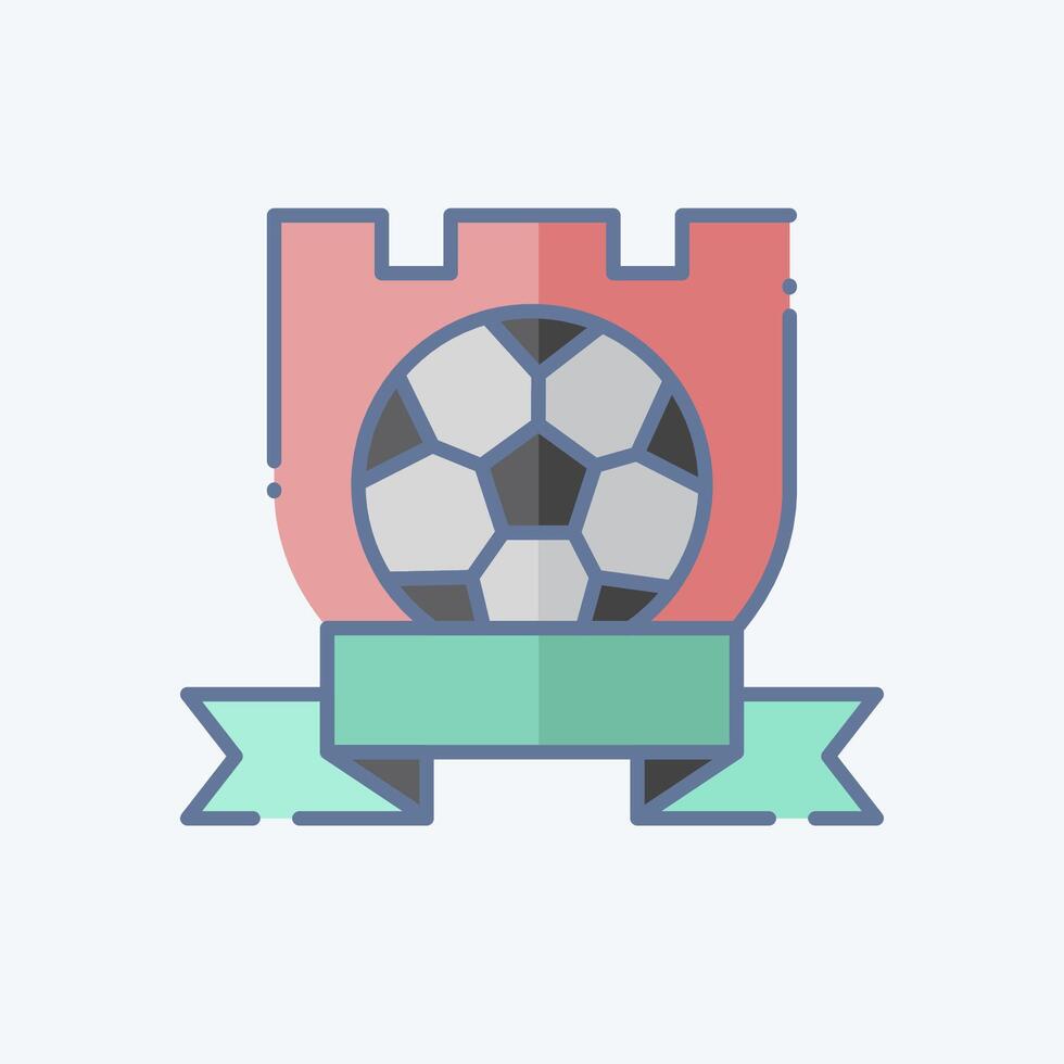 Icon Symbol Team. related to Football symbol. doodle style. simple design illustration vector