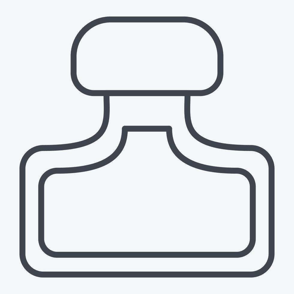 Icon Perfume. related to Woman Day symbol. line style. simple design illustration vector