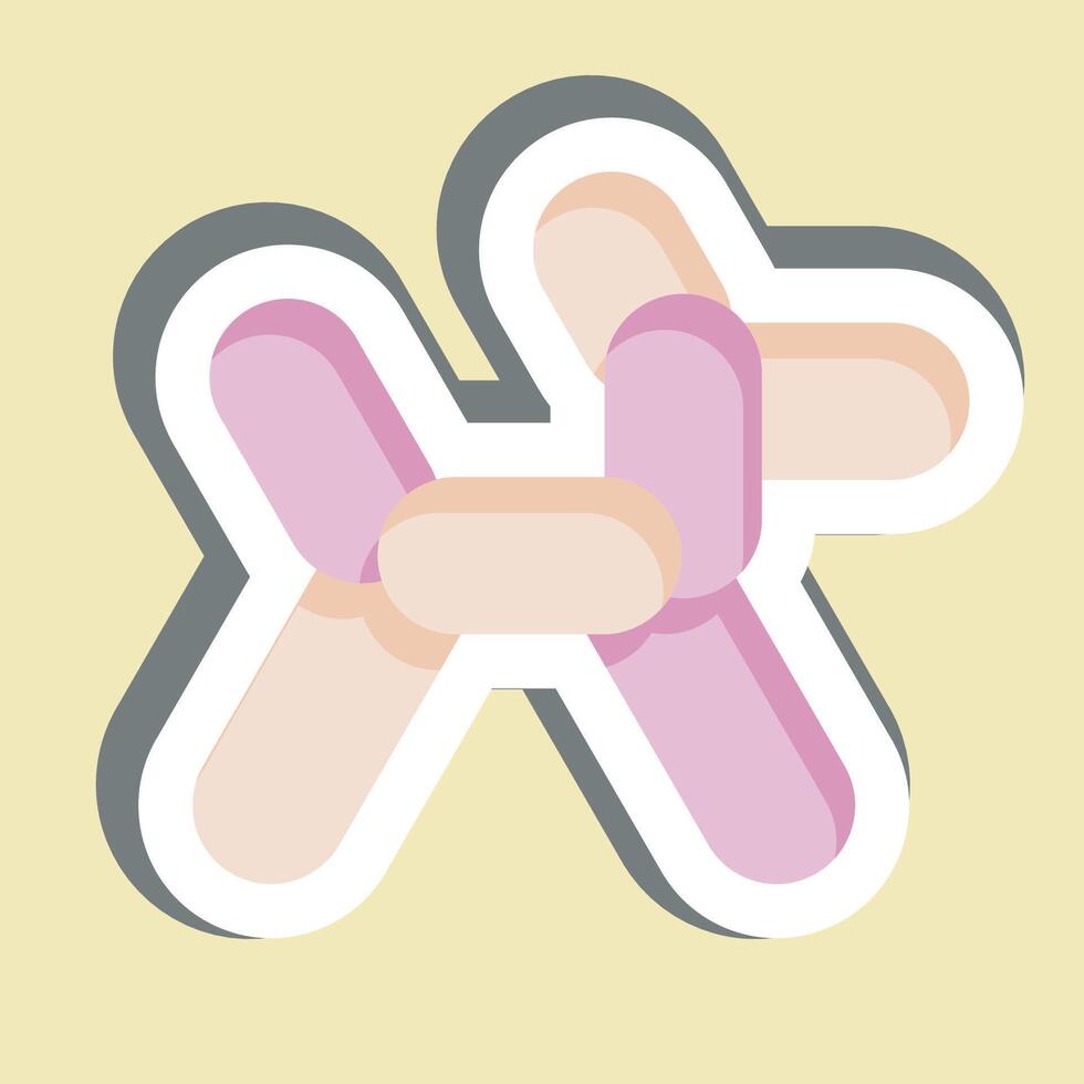 Sticker Ballon Dog. related to Parade symbol. simple design illustration vector