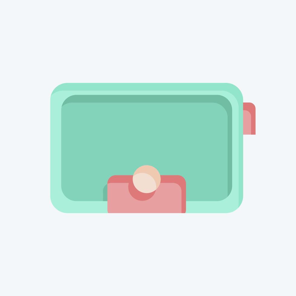 Icon Purse. related to Woman Day symbol. flat style. simple design illustration vector