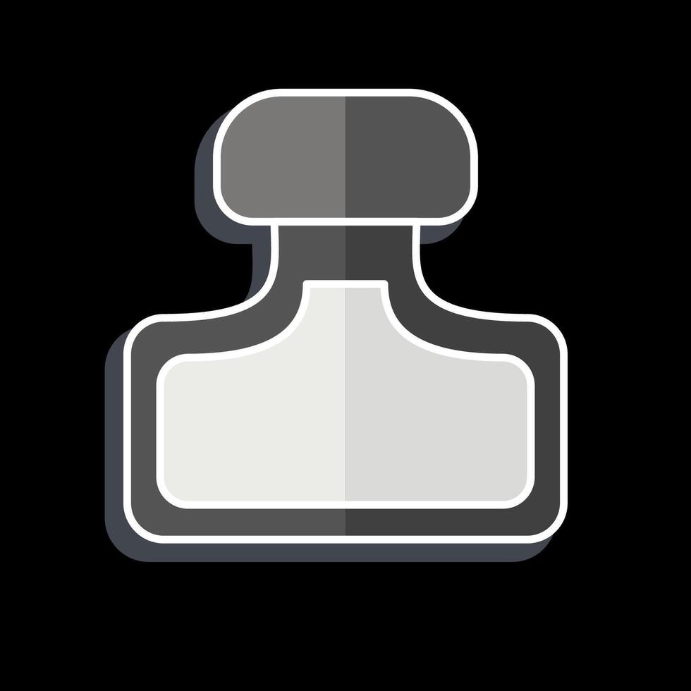 Icon Perfume. related to Woman Day symbol. glossy style. simple design illustration vector