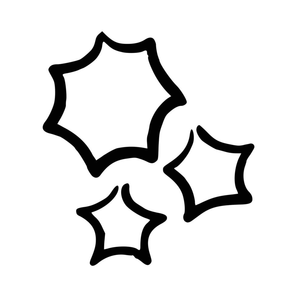 Doodle comic handdrawn element vector