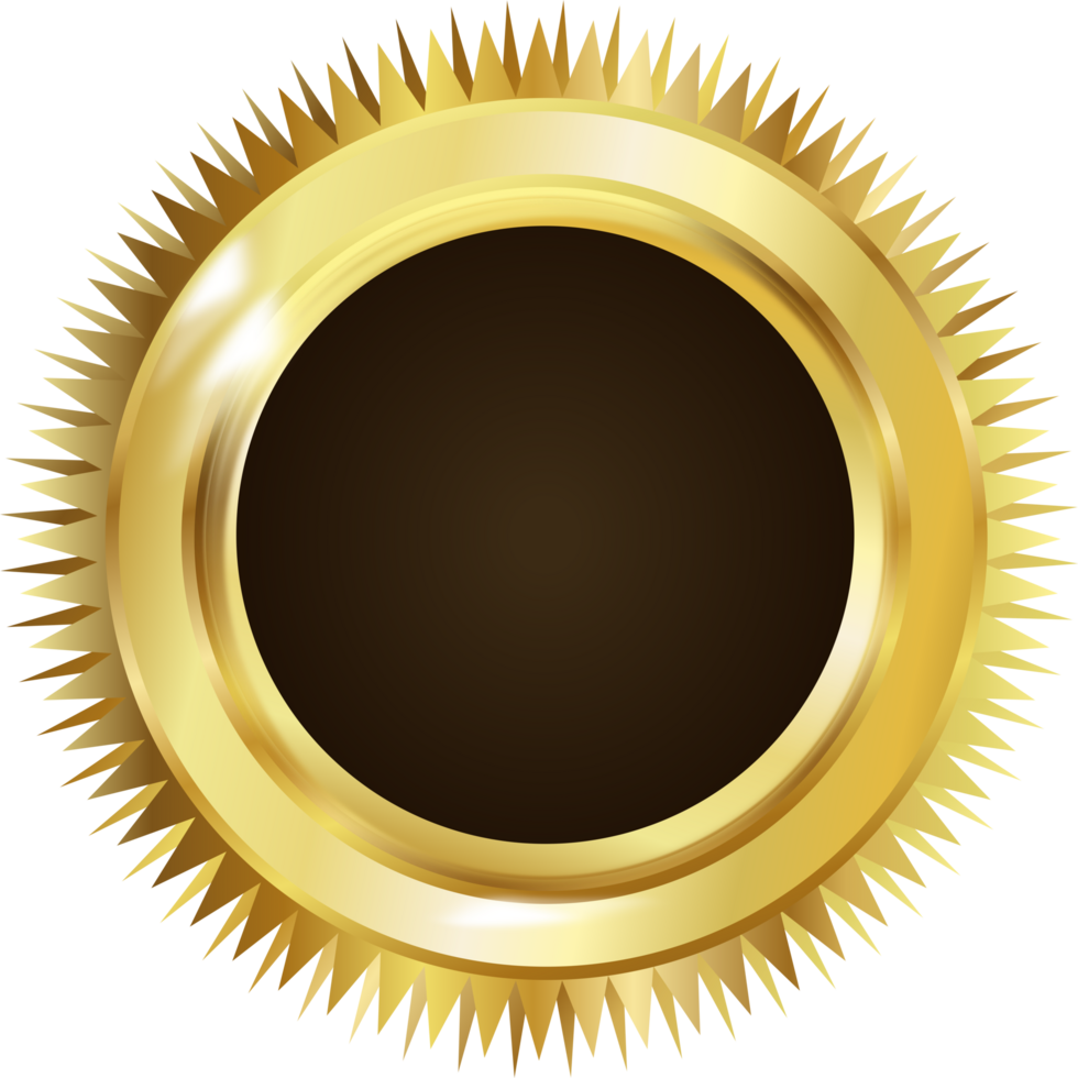 premie guld symbol mynt gyllene lyx element ram png