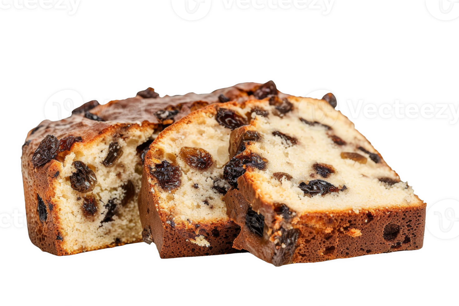 Halved Chocolate Chip Bread Loaf png