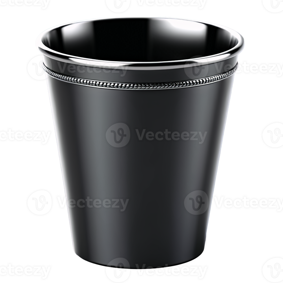 Silhouette of Julep Cupmpty isolated on transparent background png