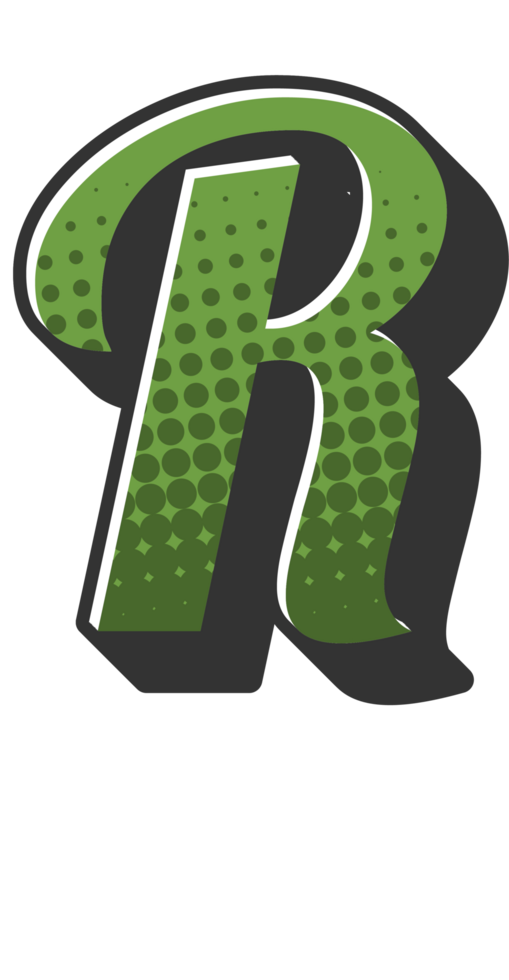 Comic Halftone Alphabet Letter and Number png