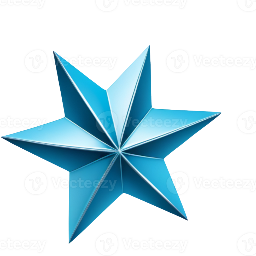 Star light in sky blue png