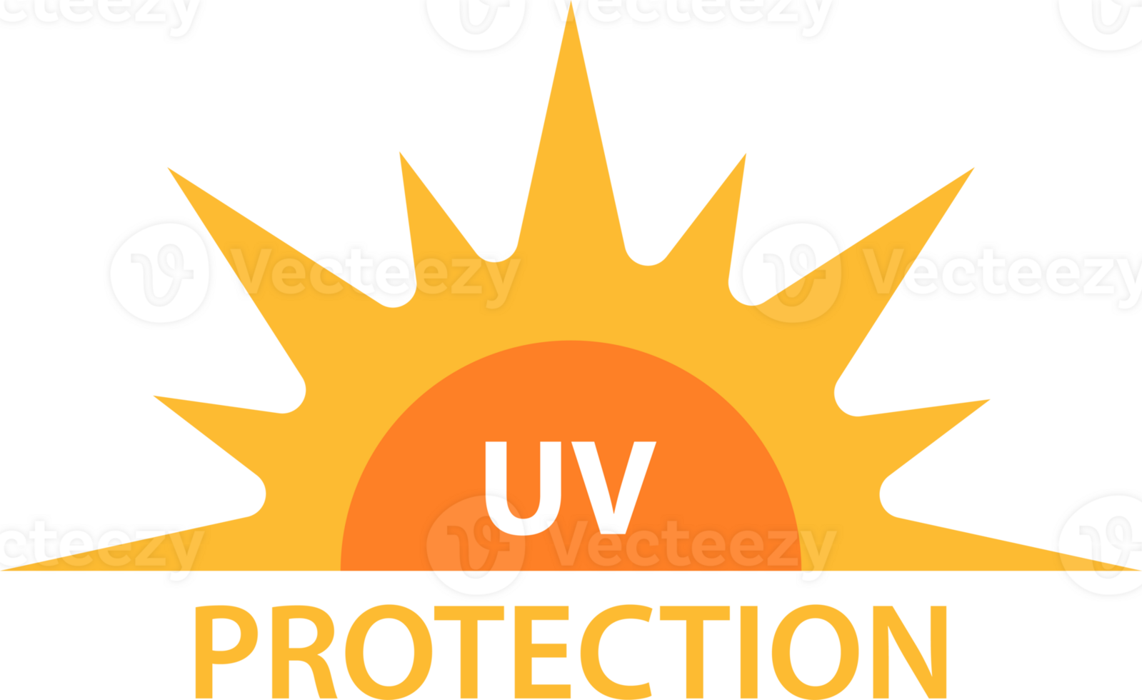 UV radiation protection icon solar ultraviolet light symbol for graphic design, logo, website, social media, mobile app, UI illustration. png