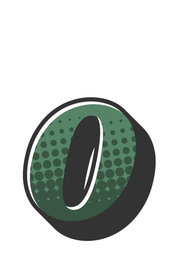 Comic Halftone Alphabet Letter and Number png