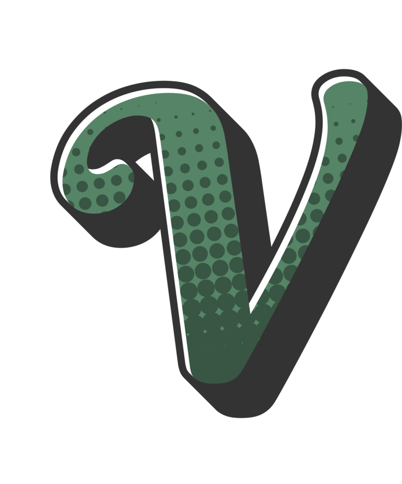 Comic Halftone Alphabet Letter and Number png