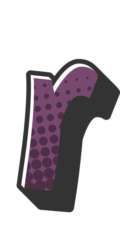 Comic Halftone Alphabet Letter and Number png