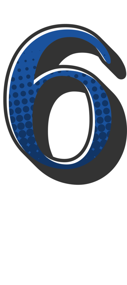 Comic Halftone Alphabet Letter and Number png