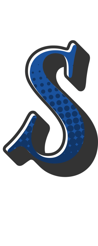 Comic Halftone Alphabet Letter and Number png