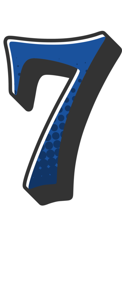 Comic Halftone Alphabet Letter and Number png