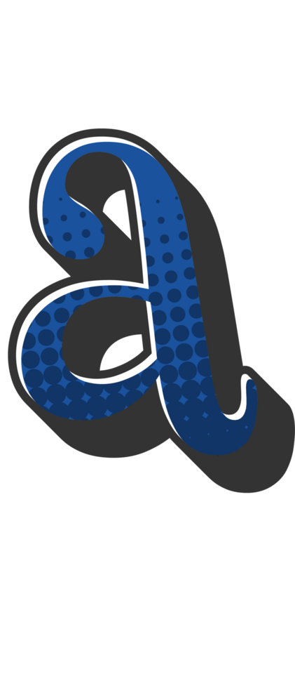 Comic Halftone Alphabet Letter and Number png